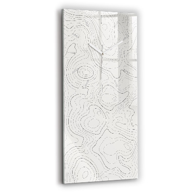 Vertical wall clock Abstraction spots