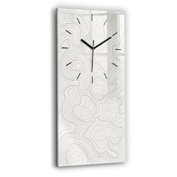Vertical wall clock Abstraction spots