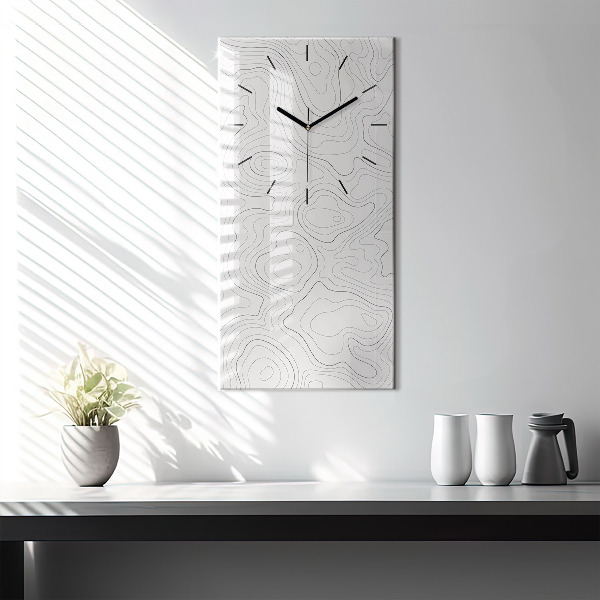 Vertical wall clock Abstraction spots