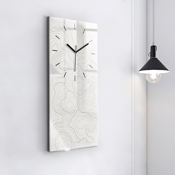 Vertical wall clock Abstraction spots