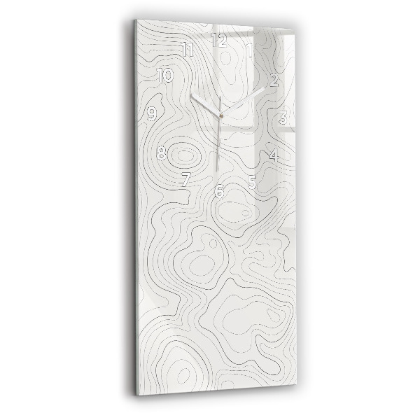 Vertical wall clock Abstraction spots