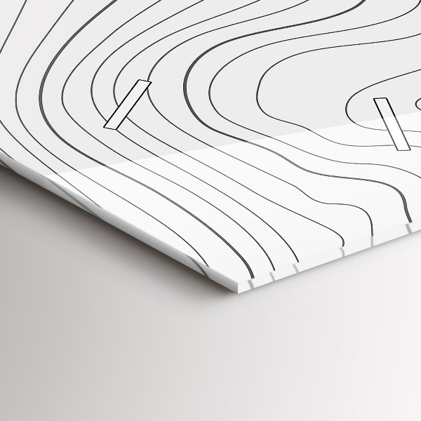 Vertical wall clock Abstraction spots