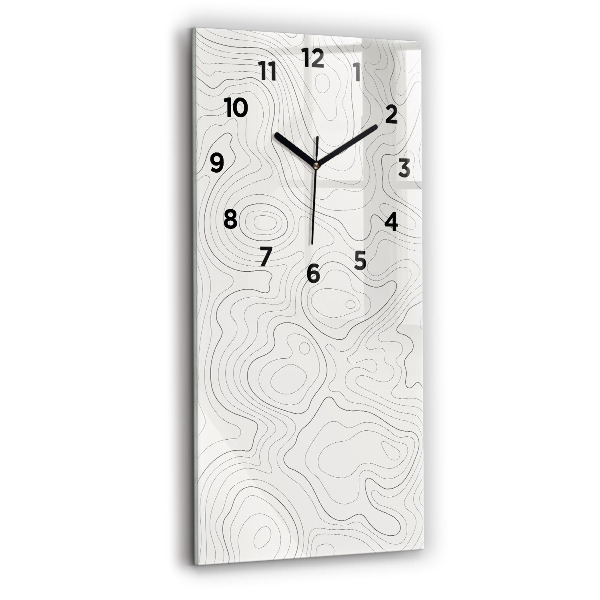 Vertical wall clock Abstraction spots