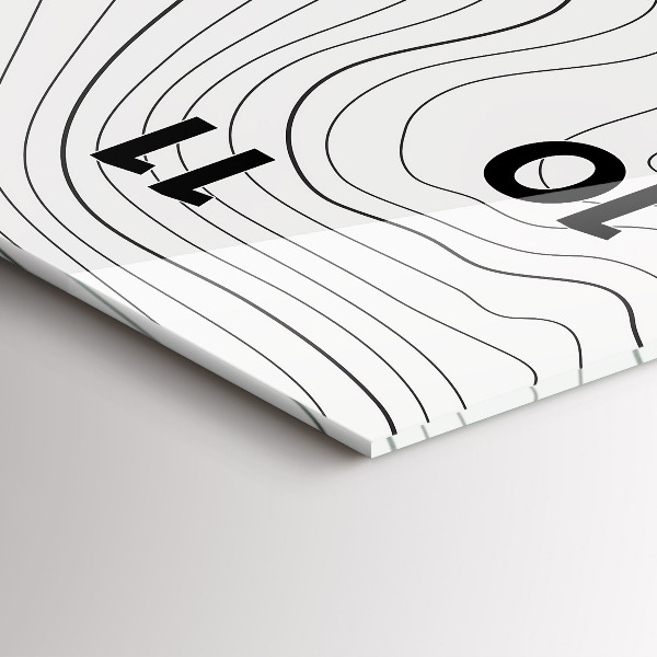 Vertical wall clock Abstraction spots