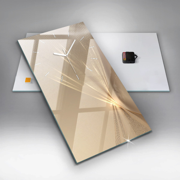 Vertical wall clock Abstract light