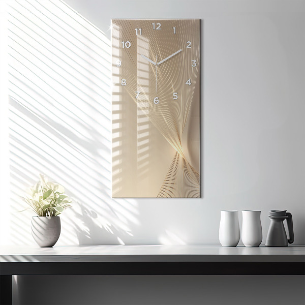 Vertical wall clock Abstract light