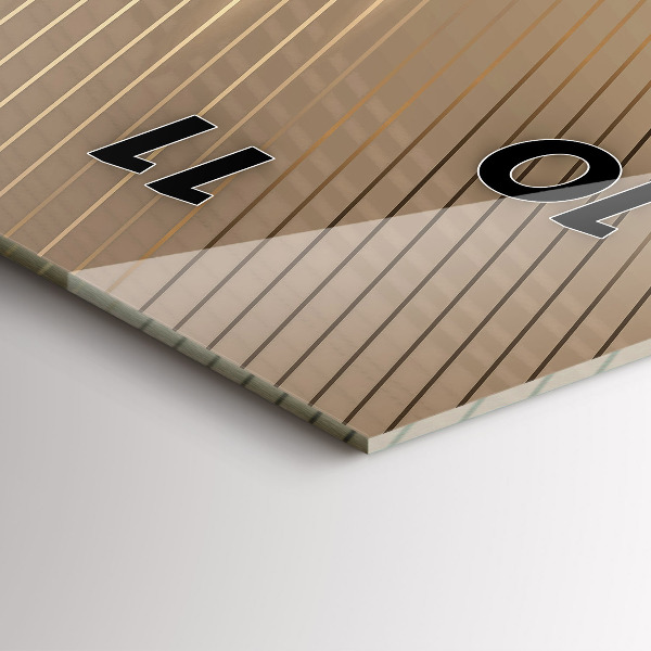 Vertical wall clock Abstract light