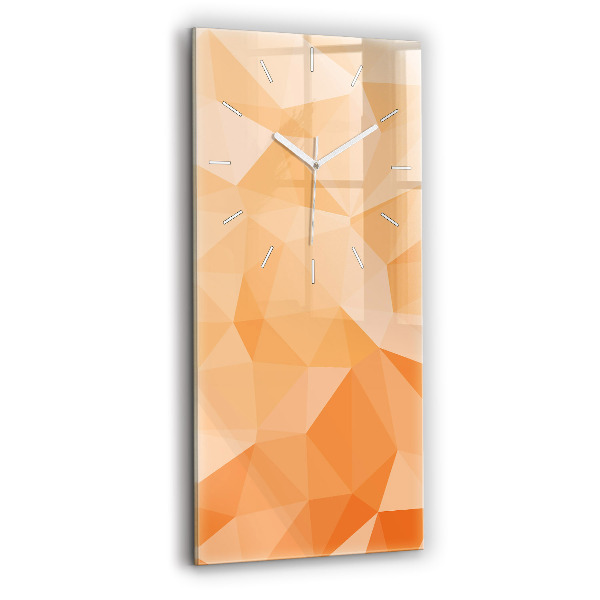 Vertical wall clock Abstraction triangles