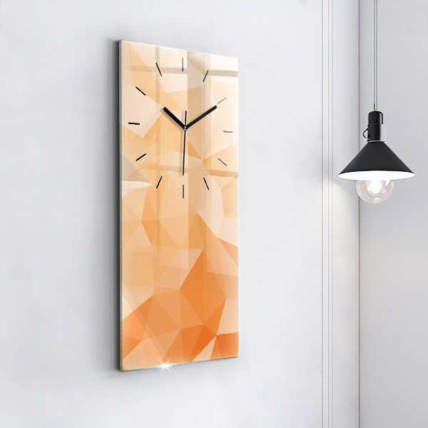 Vertical wall clock Abstraction triangles