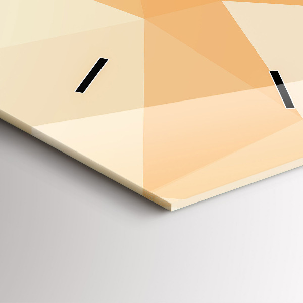 Vertical wall clock Abstraction triangles