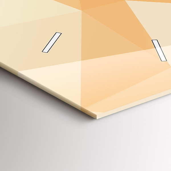 Vertical wall clock Abstraction triangles