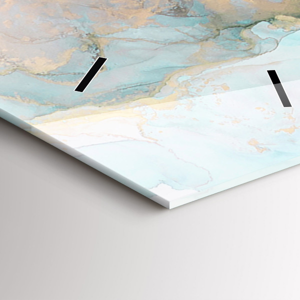 Vertical wall clock Abstract painting