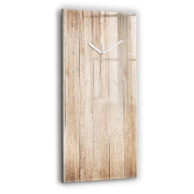 Vertical wall clock Wooden texture