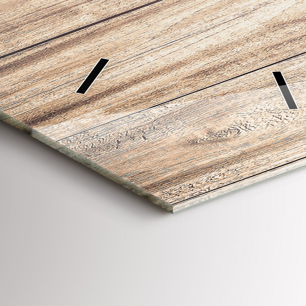 Vertical wall clock Wooden texture