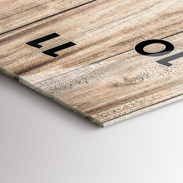 Vertical wall clock Wooden texture