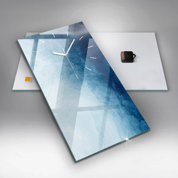 Vertical wall clock Abstraction water