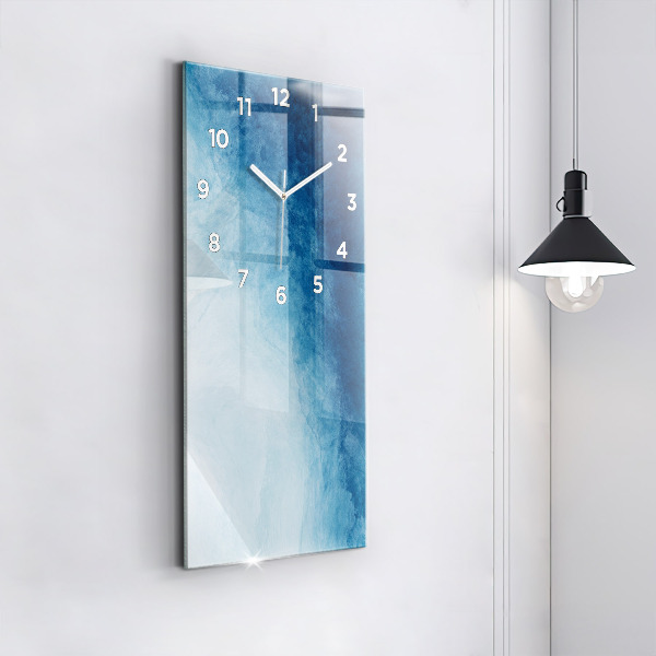 Vertical wall clock Abstraction water