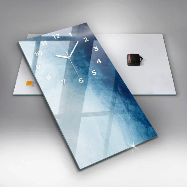 Vertical wall clock Abstraction water