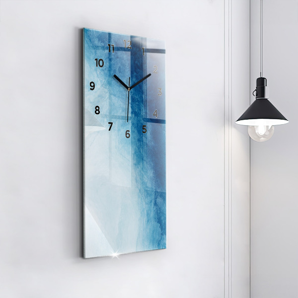 Vertical wall clock Abstraction water