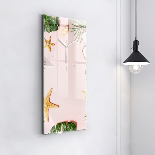 Vertical wall clock Summer mood