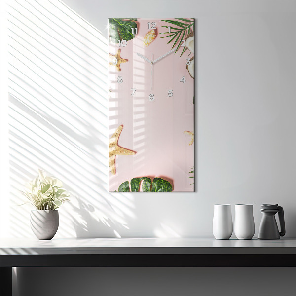 Vertical wall clock Summer mood