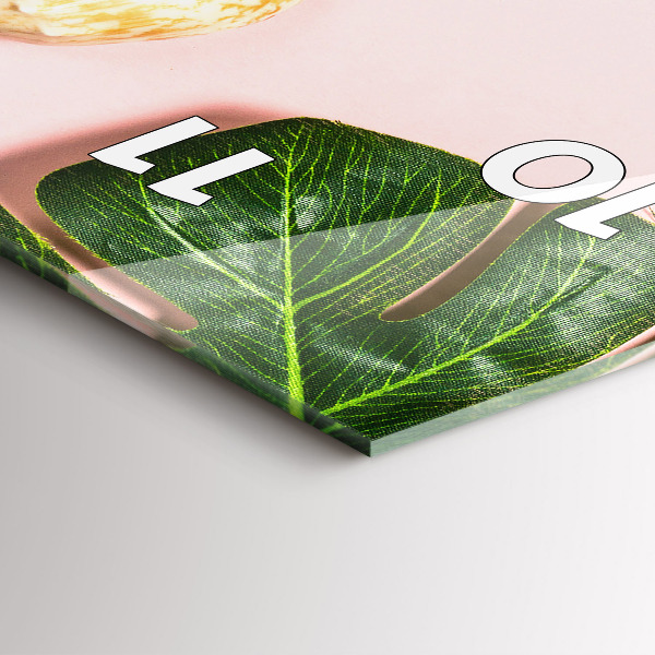 Vertical wall clock Summer mood