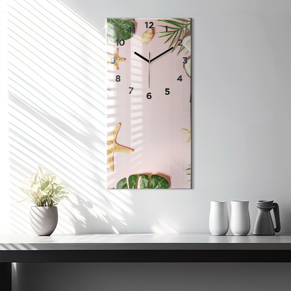 Vertical wall clock Summer mood
