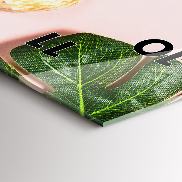 Vertical wall clock Summer mood