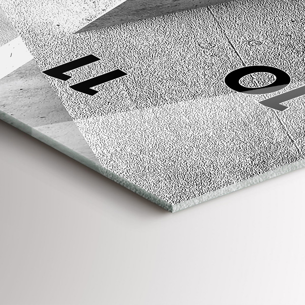 Vertical wall clock Abstraction triangles