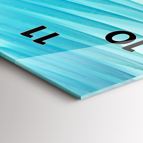 Vertical wall clock Tropical palm tree