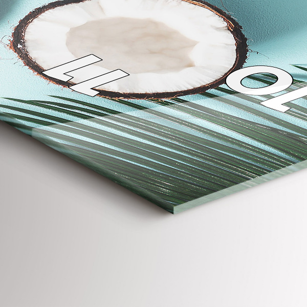 Vertical wall clock Summer composition