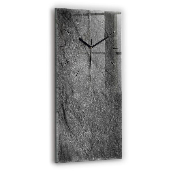 Vertical wall clock Volcanic rock
