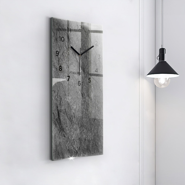 Vertical wall clock Volcanic rock