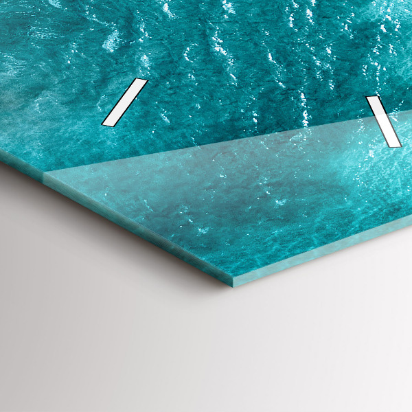 Vertical wall clock sea beach people