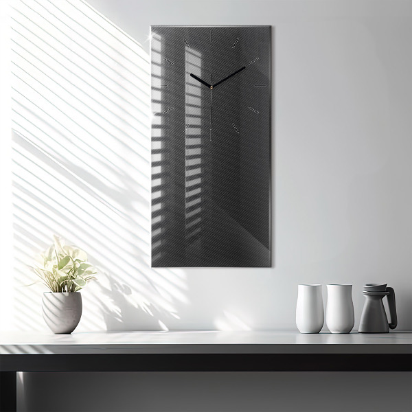 Vertical wall clock Dark abstraction
