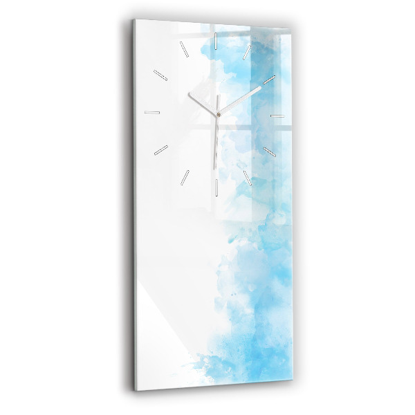 Vertical wall clock Painted spots