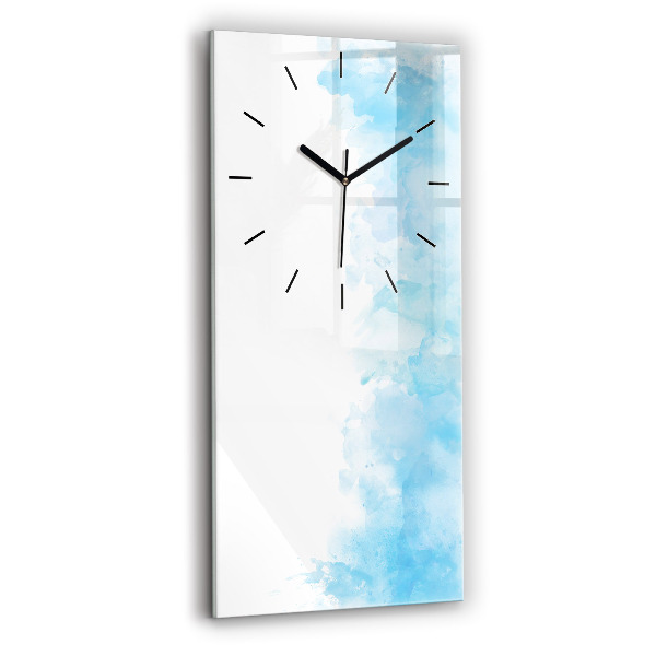 Vertical wall clock Painted spots
