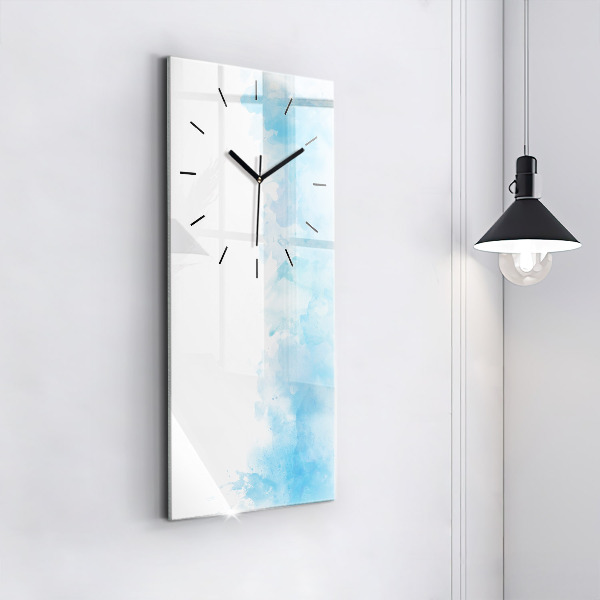 Vertical wall clock Painted spots