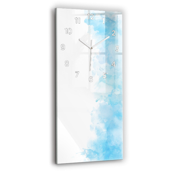 Vertical wall clock Painted spots