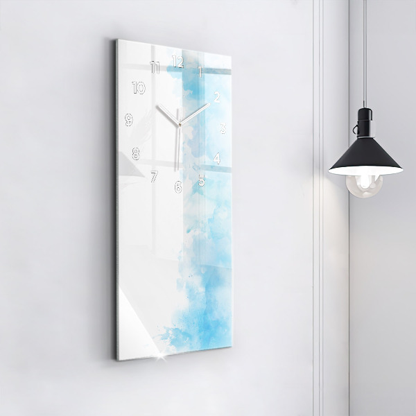 Vertical wall clock Painted spots