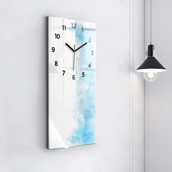 Vertical wall clock Painted spots