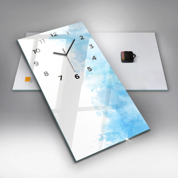 Vertical wall clock Painted spots
