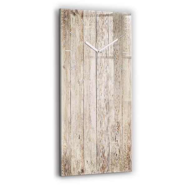 Vertical wall clock Wooden panels
