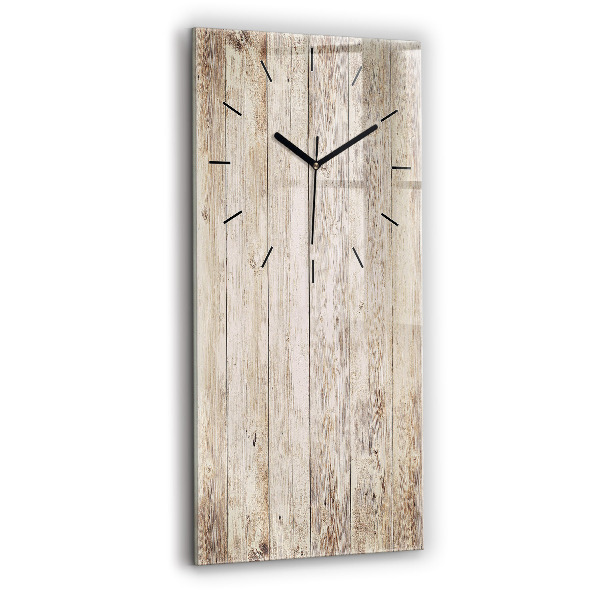 Vertical wall clock Wooden panels