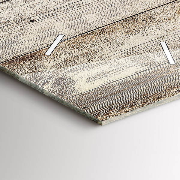 Vertical wall clock Wooden panels