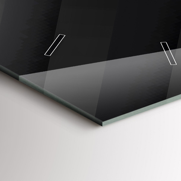 Vertical wall clock Dark wall pattern