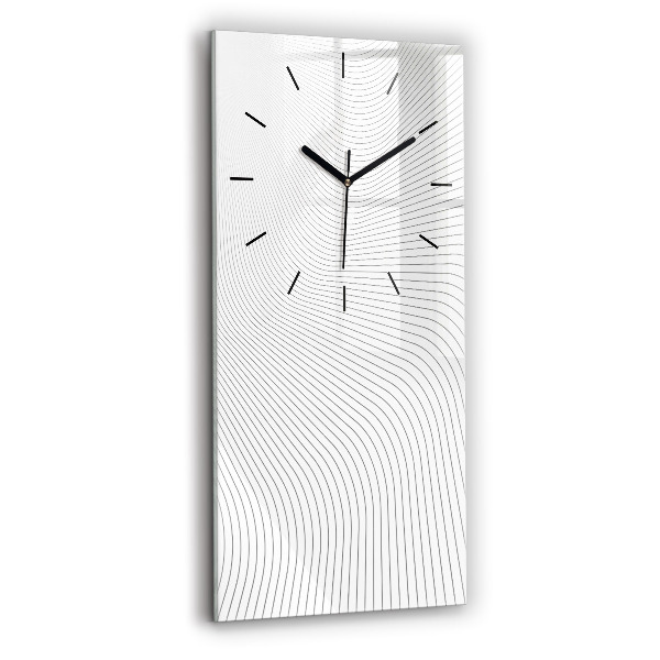 Vertical wall clock Abstraction lines