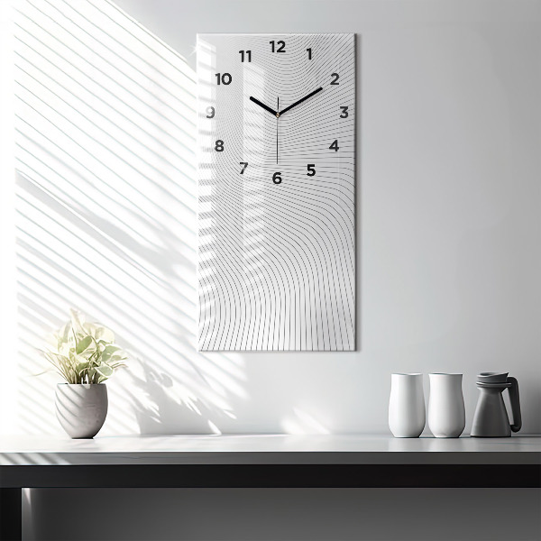 Vertical wall clock Abstraction lines