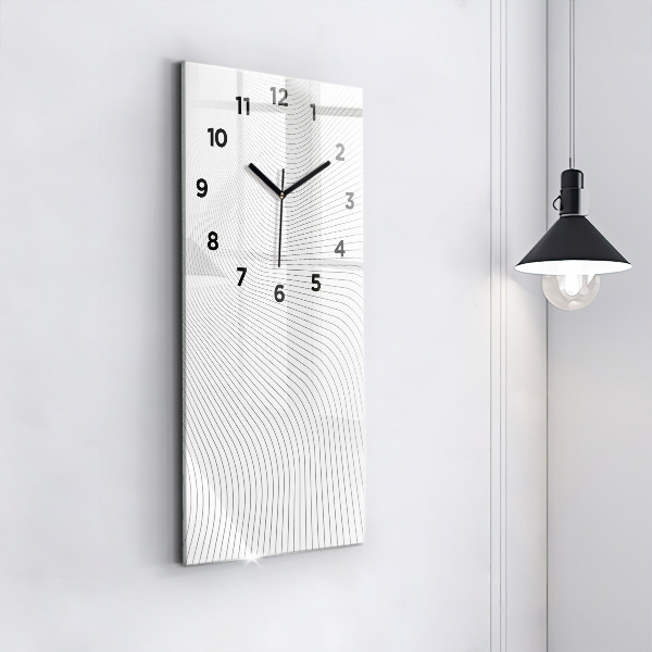 Vertical wall clock Abstraction lines