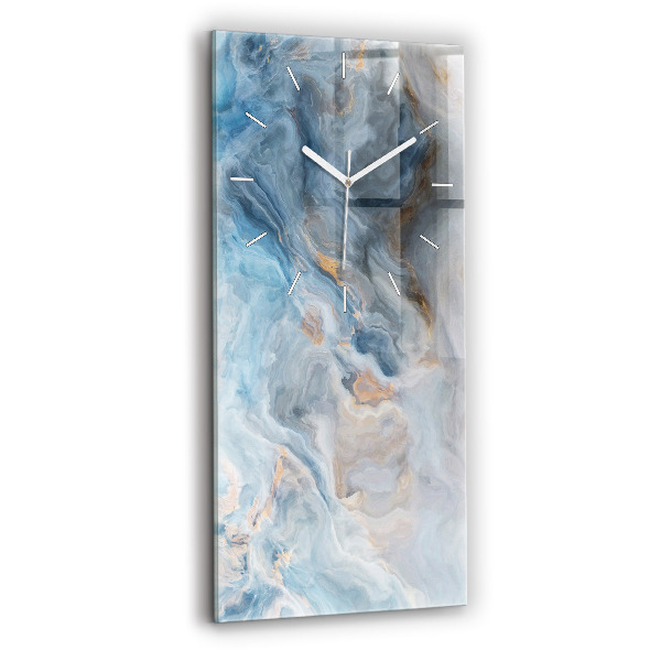 Vertical wall clock Marble pattern